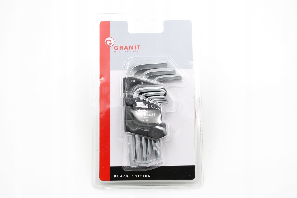 Korte Inbussleutel Set, 9 Delig