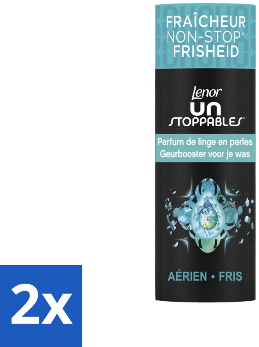 2 x Lenor Unstoppables - Geurbooster - Fris - 13 Wasbeurten - Lenor Unstoppables - Geurbooster - Wasverfrissers - Langdurige Geur - Frisse Geur