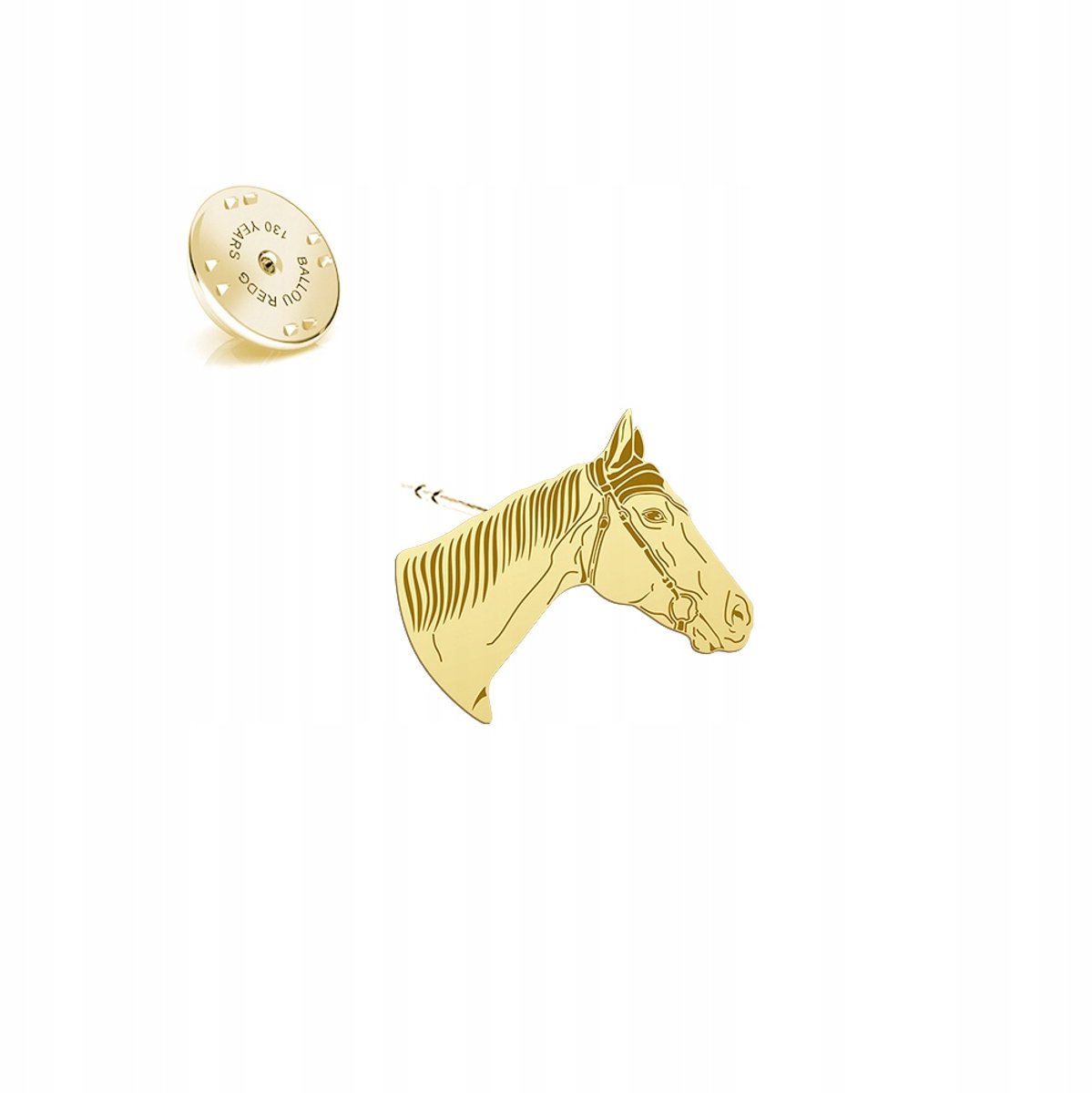 Gouden Speld 925 Zilver met Engelse Volbloed Paard - Cadeau