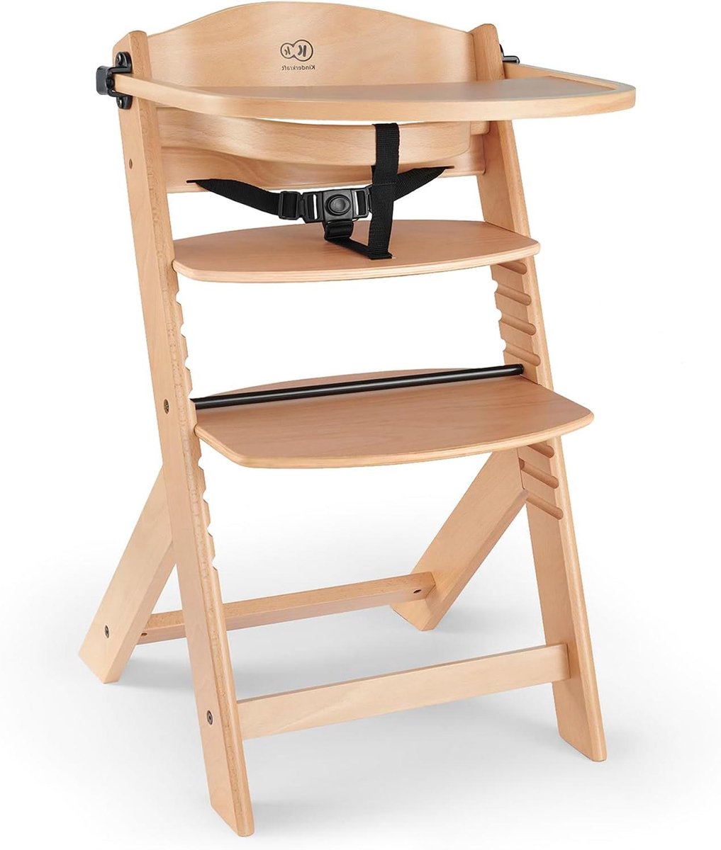 Kinderstoel 3-in-1 - Hoge stoel - Samen eten - 5-voudig verstelbaar - 49 x 495 cm - Natuurlijk