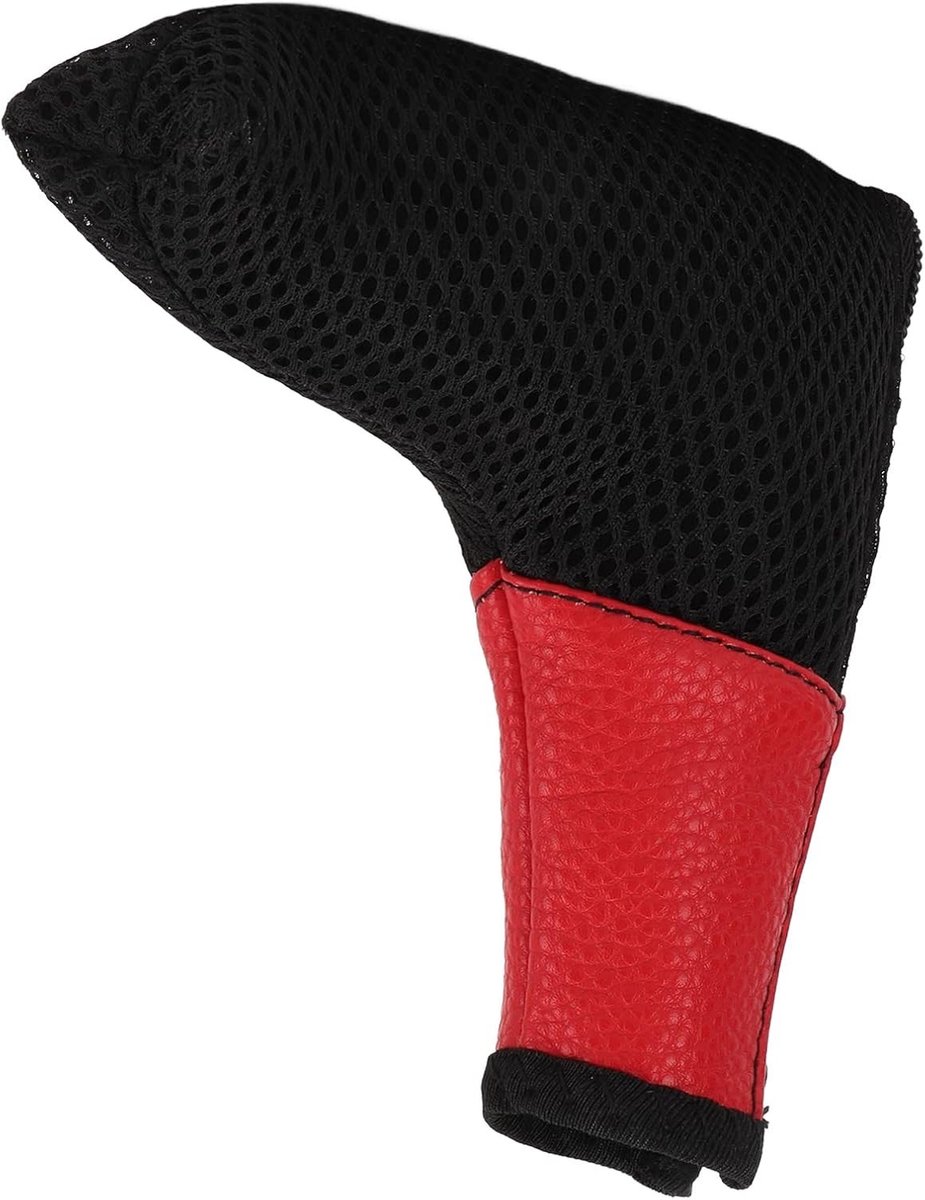 Duurzame en Wasbare Putter Hoofdkap met L-vormige Rits voor Golfbescherming en Stijl (Rood)