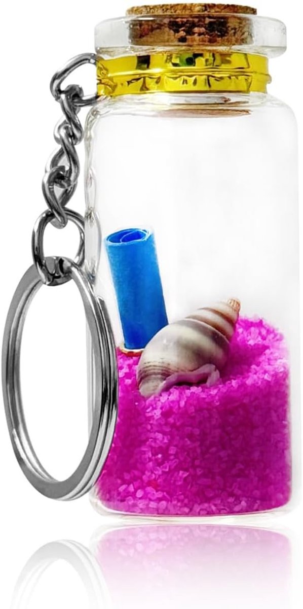 Romantische drijvende wensfles met sleutelhanger, perfect als cadeau voor je partner op de trouwdag, voor volwassenen, mannen en vrouwen
