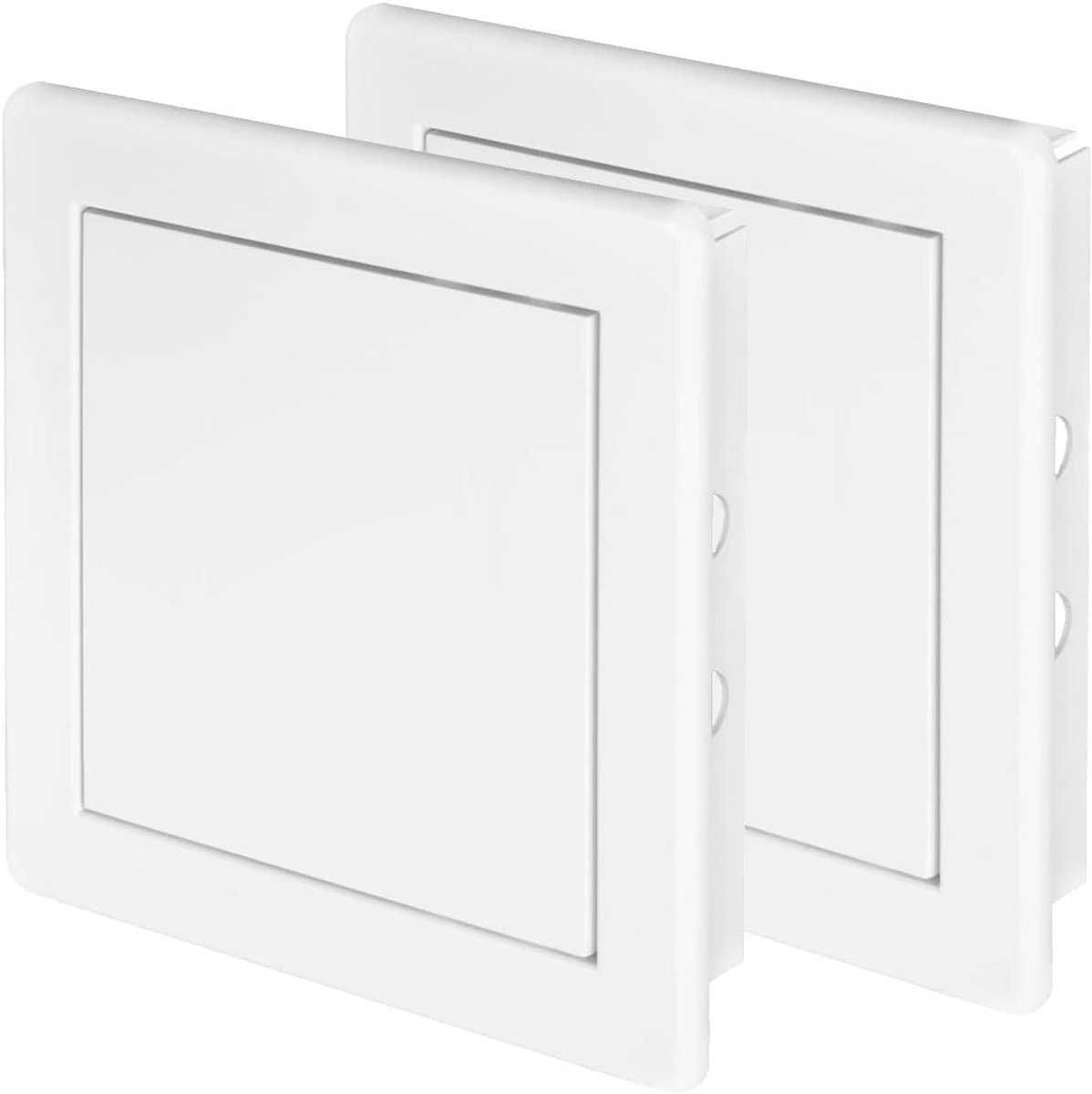 Inspectiedeksel 100 x 100mm voor Toegang, ABS Materiaal, Geschikt voor Inspectie en Fuseebox, 2-Pack met Opening en Dekplaat