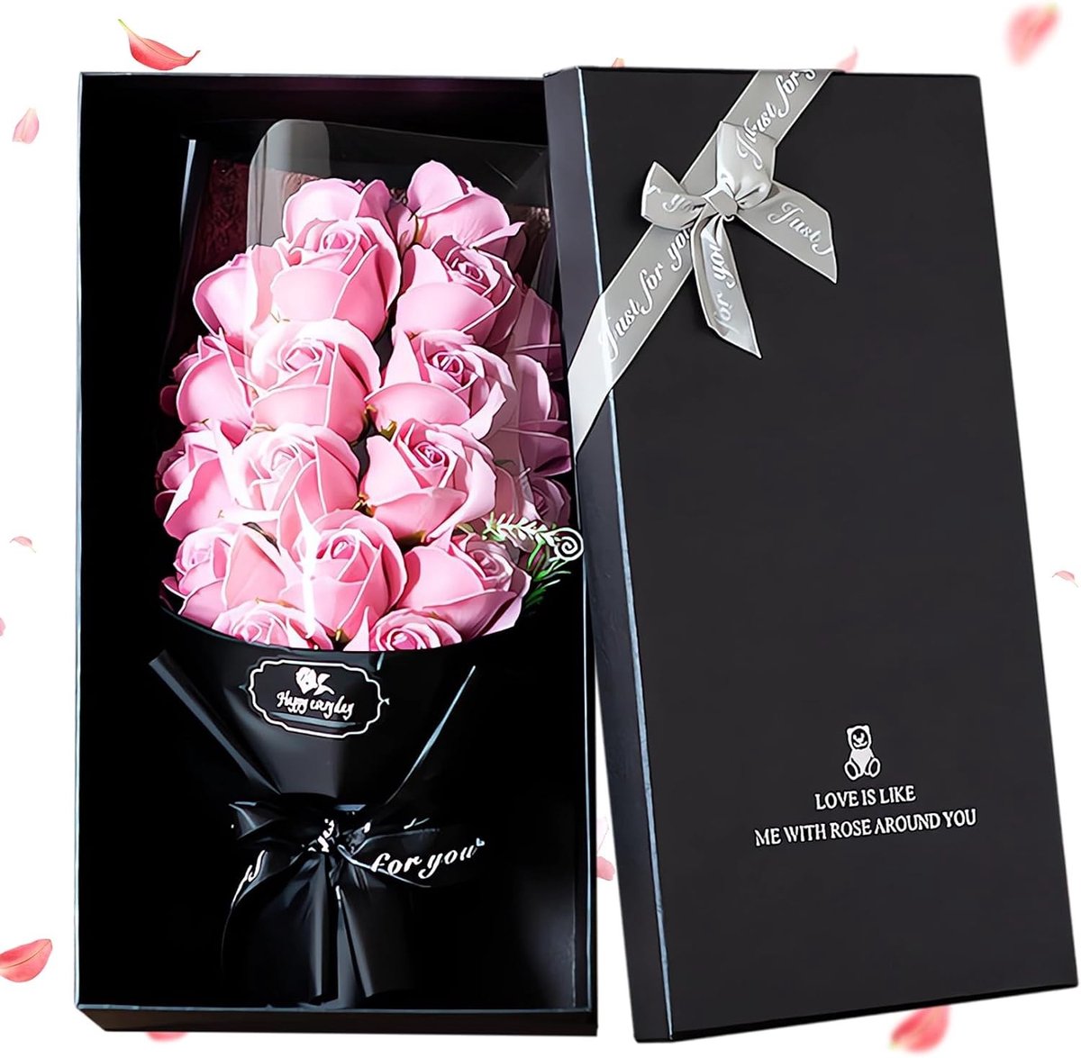 Grote eeuwige roos als Valentijnscadeau voor dames, origineel verjaardagscadeau voor vriendin, moeder of als geschenk voor Kerstmis en jubileum