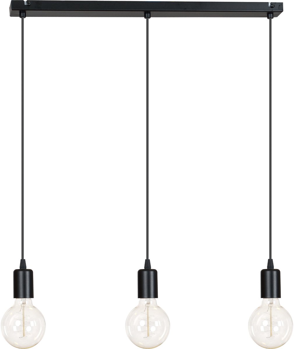 Merkloze Hanglamp 3-lichts Chroom Koper Edison Stijl Loft