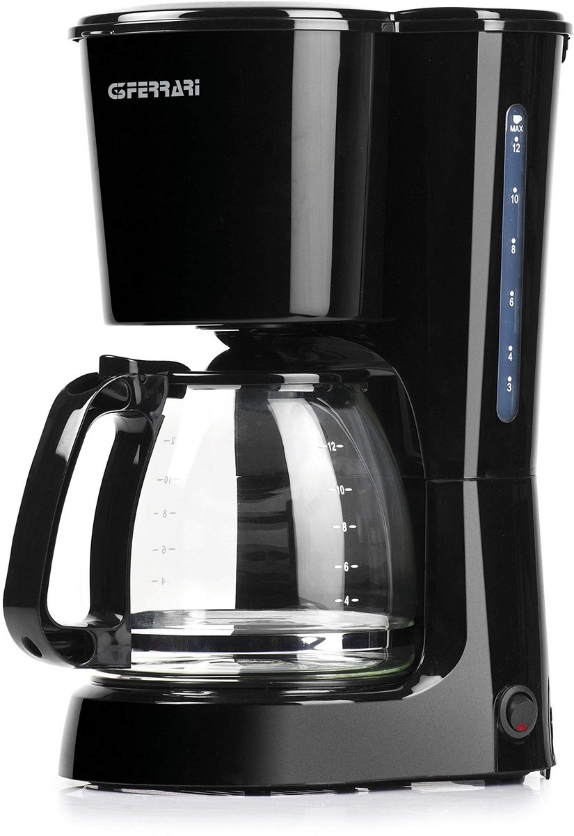 Elzusha - Volautomatische Drip Koffiemaker, 12 Kopjes, Zwart