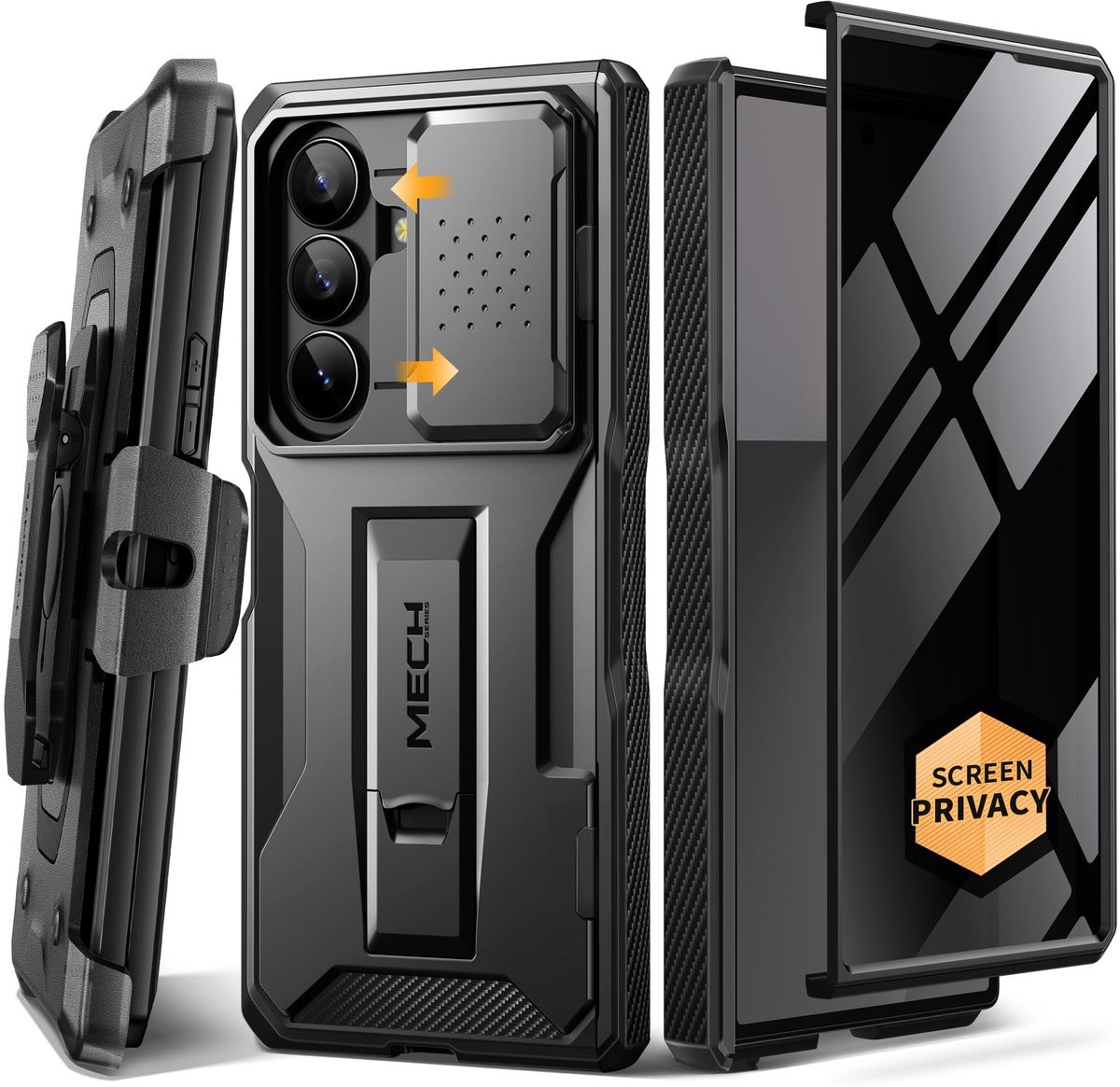 Elzusha - Beschermcase voor Z Fold 7 met Privacy Scherm en Camera Cover