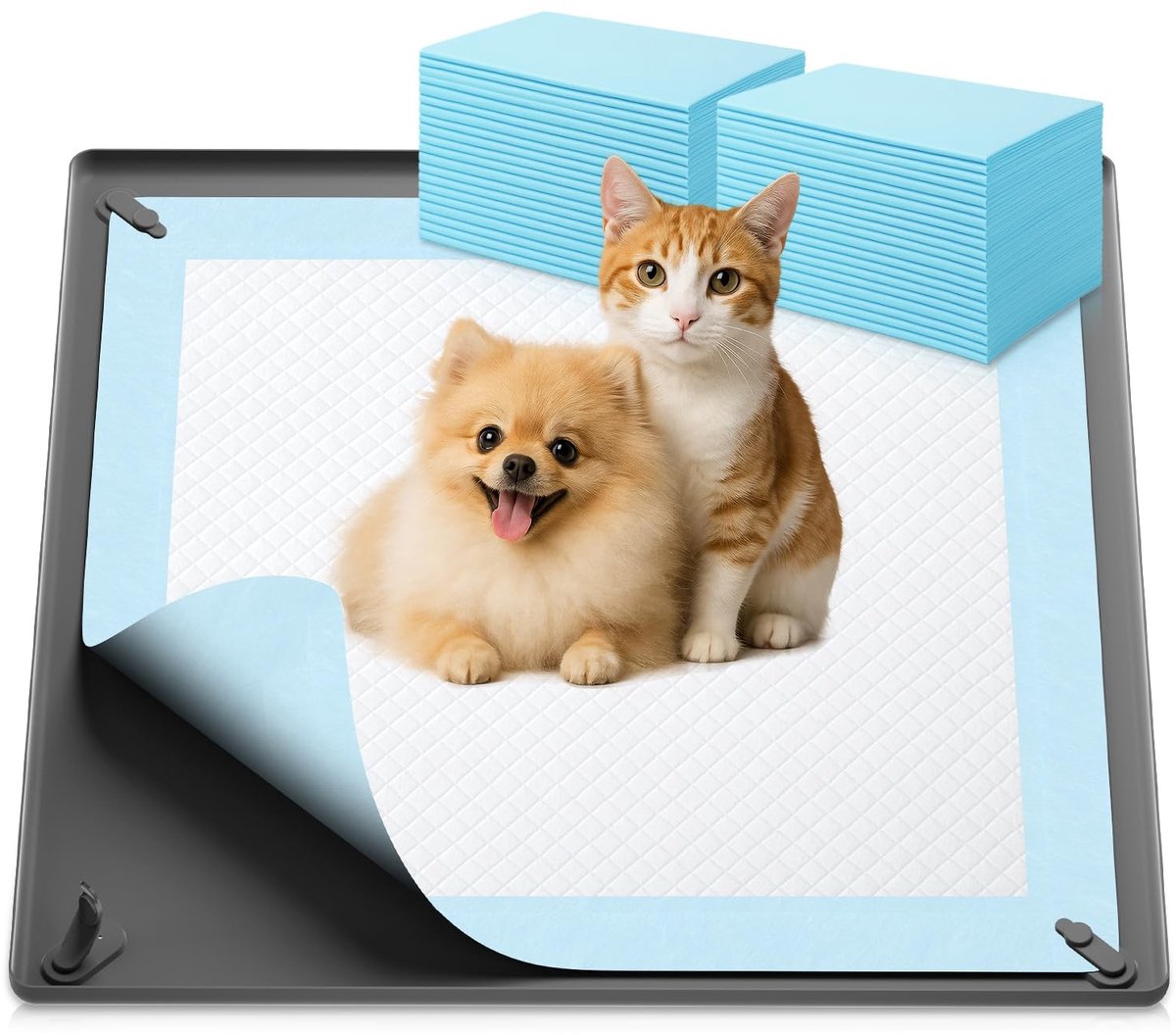 Elzusha - Set van 40 Absorberende PIPI Matten voor Honden, 62 x 62 cm