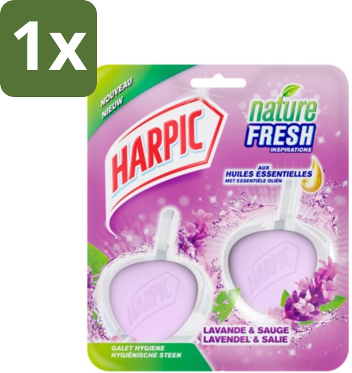 Harpic Toiletblok Lavendel 2 stuks per verpakking - 1 stuk