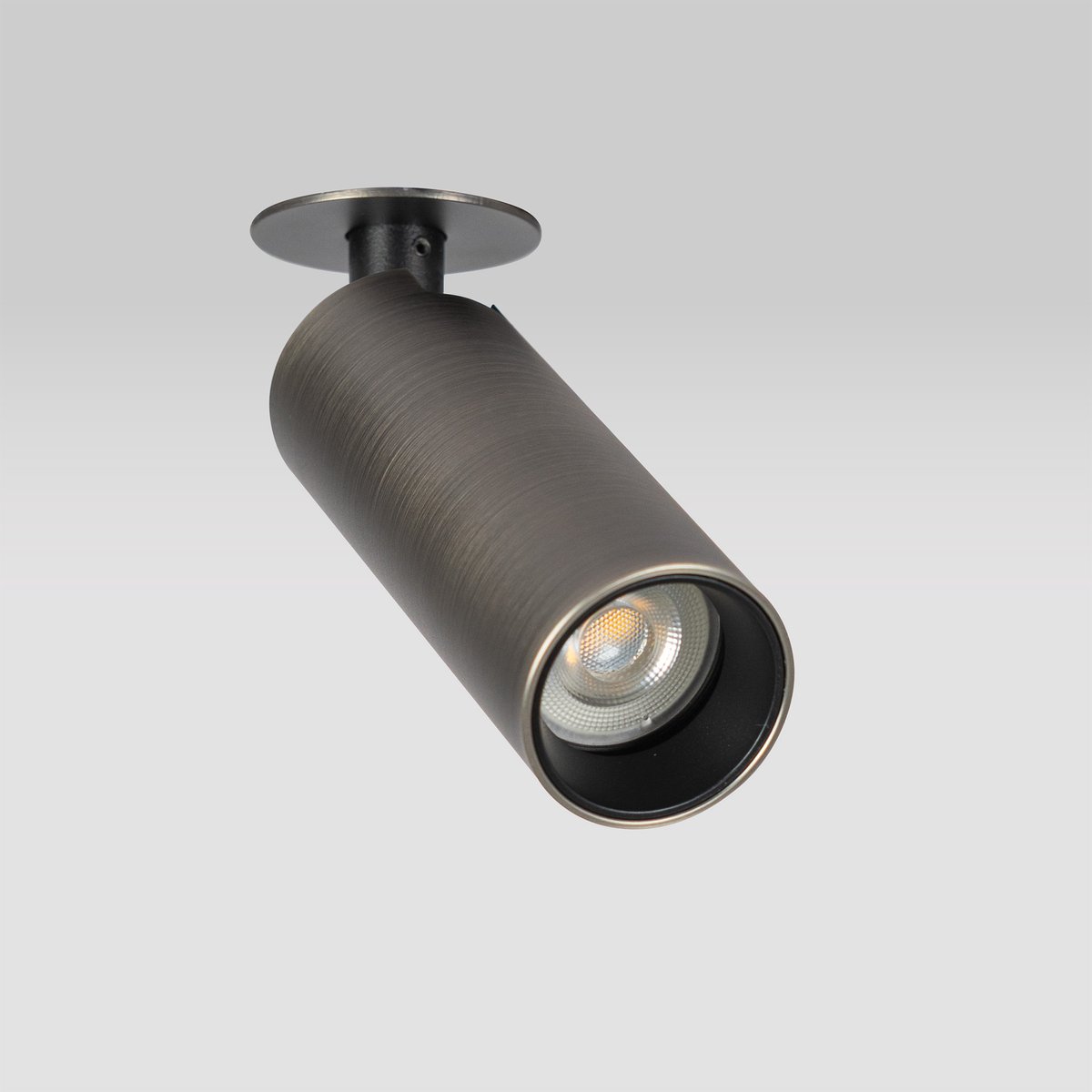 KS Verlichting - spot - Vigo - 1lichts - Inbouwspot - gun metal - GU10 - strak - richtbaar - aluminium