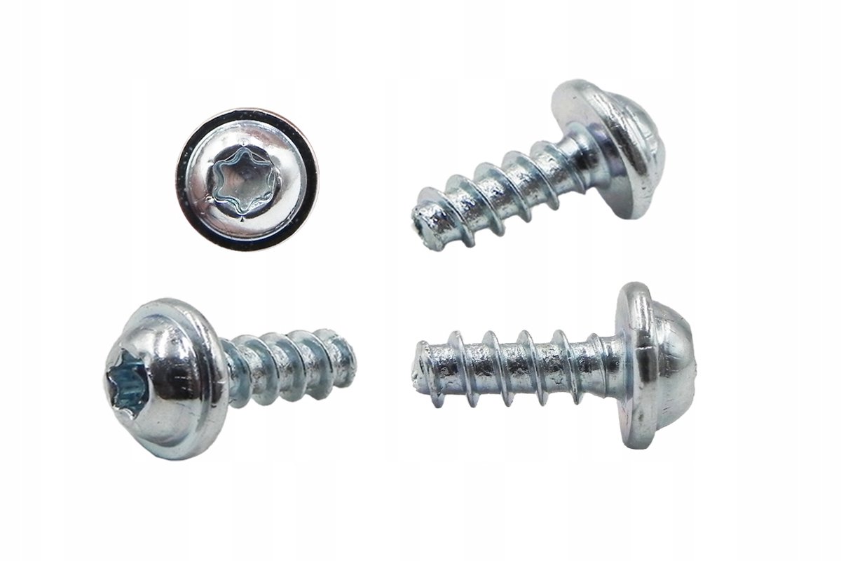 Merkloze Kunststof Schroeven 3x10mm, TX Platkop, 50 Stuks