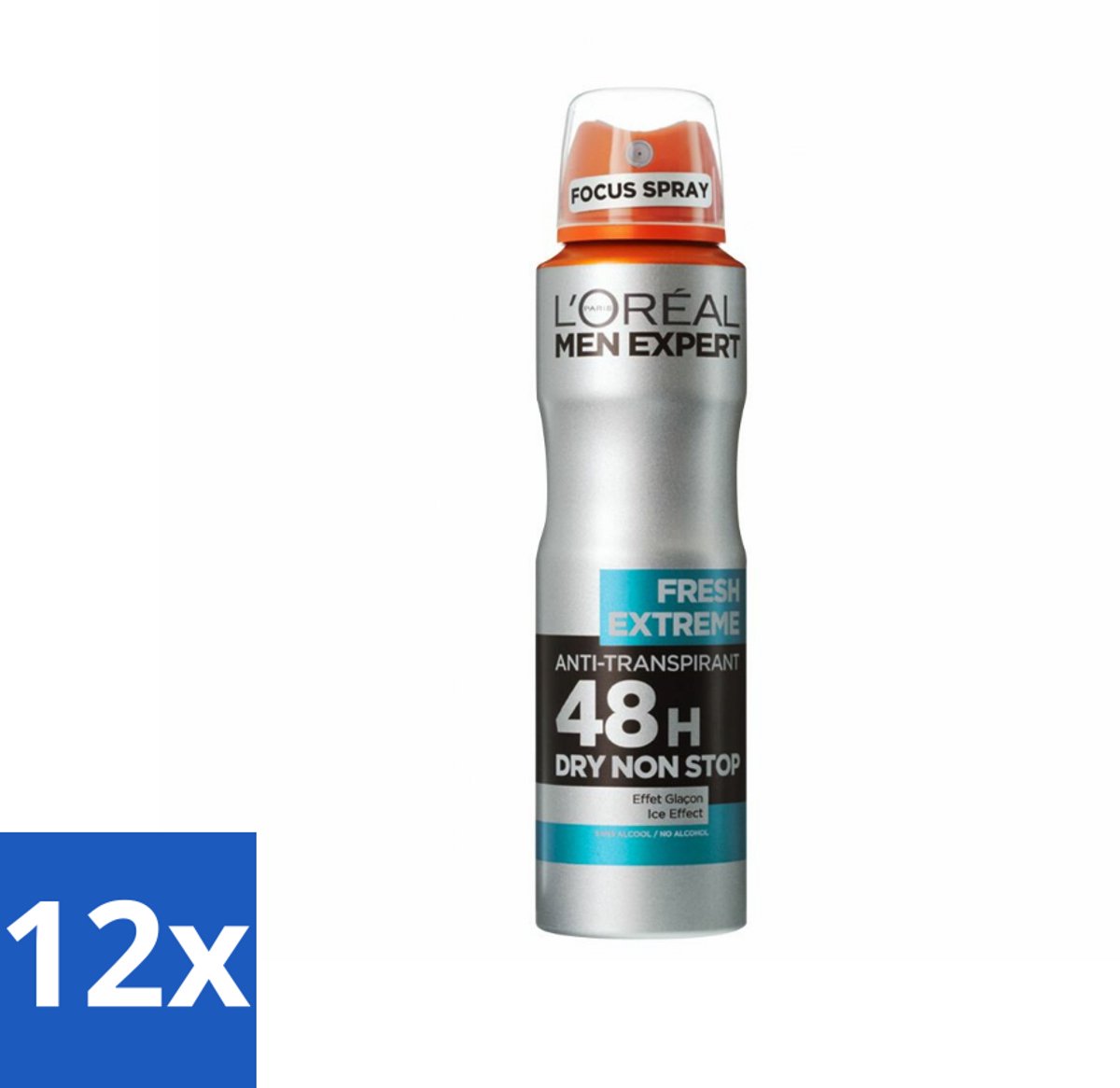 L'Oréal Men Expert Deodorant Spray Fresh Extreme 150 ml - Voordeelverpakking - 12 stuks
