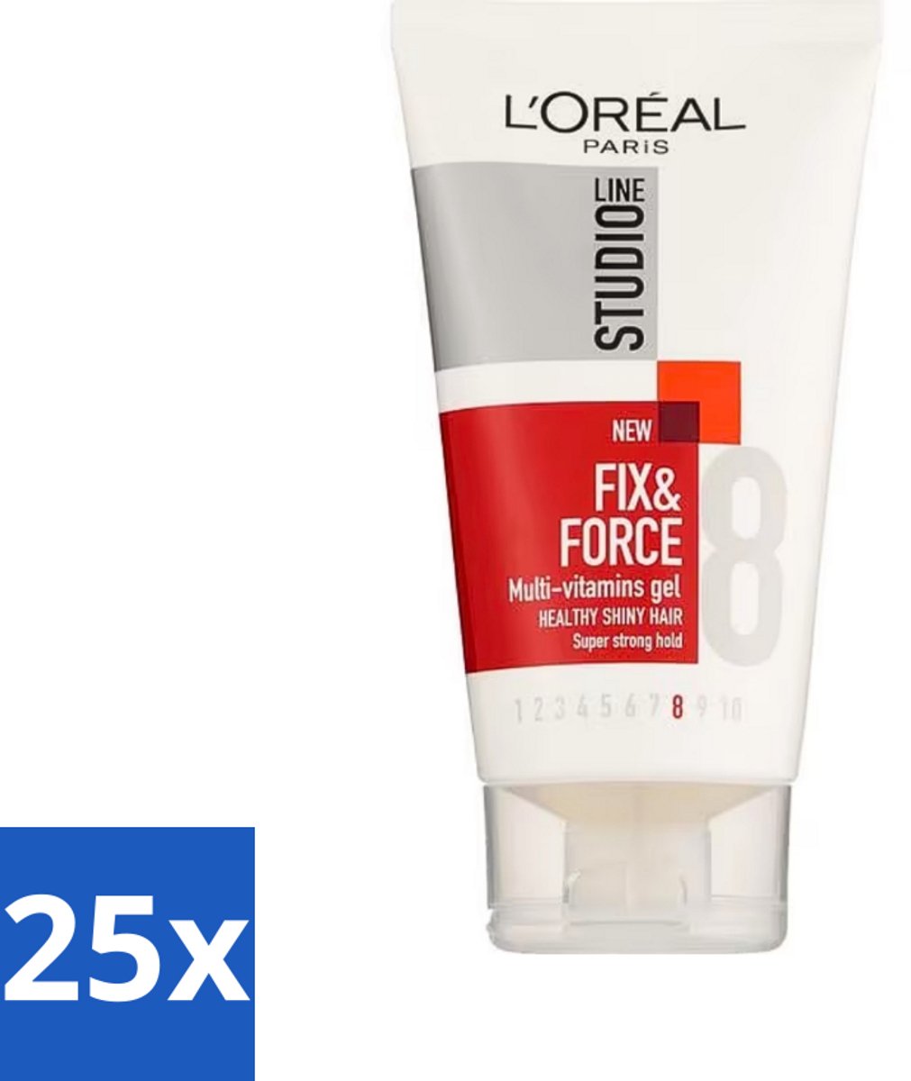 L'Oréal Paris - Studio Line Essentials - Fix & Force - Gel - Super Strong - 150 ml - Bulkverpakking - 25 stuks