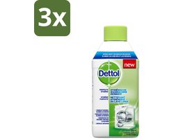 3 x Dettol - Wasmachine Reiniger - Eenmalig Gebruik - 250 ml - Wasmachine Reiniger - Wasmachine Reinigen - Wasmachine Hygiëne - Wasmachine Reiniging - Wasmachine Geur