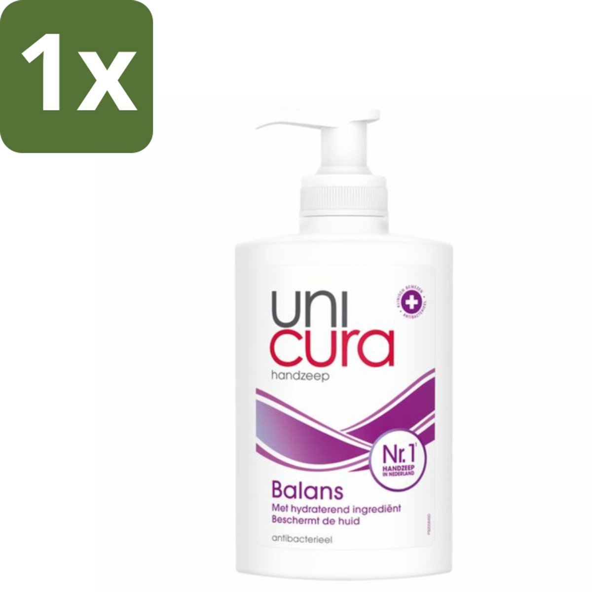 1 x Unicura - Vloeibare Handzeep - Anti Bacterieel - Balans - 250 ml - Handzeep - Antibacterieel - Handen Reinigen - Huid Verzorgen - Natuurlijke Handzeep