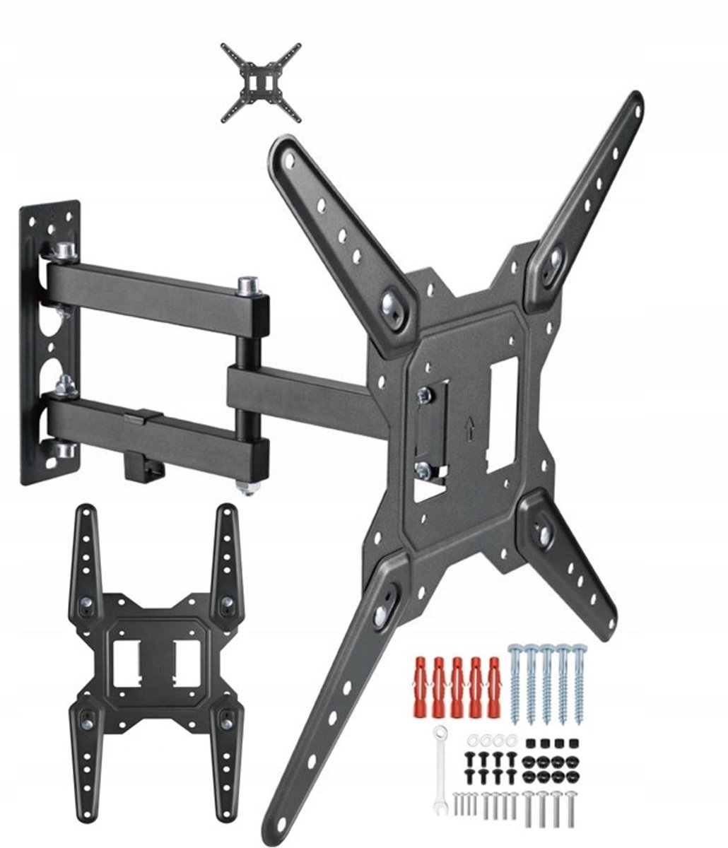 Draaibare TV Muurbeugel - Universeel - 14-55 inch - 30 kg