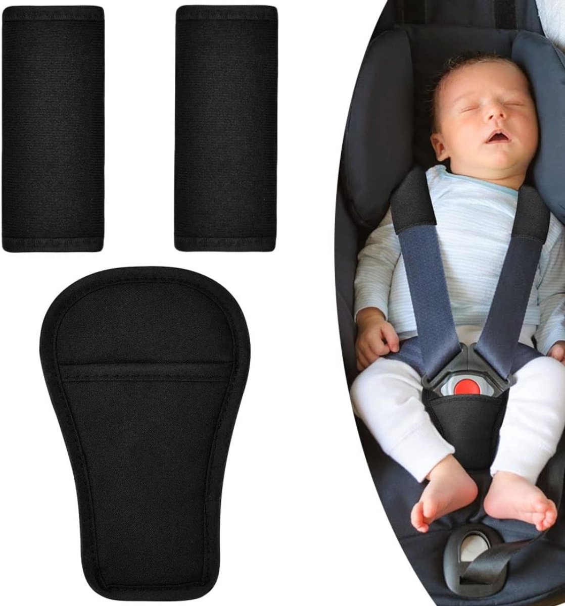Allvia® Buggy Inlegkussens - Guggy Inleg - Buggy's - Zwart - 19cm x 18cm x 3cm