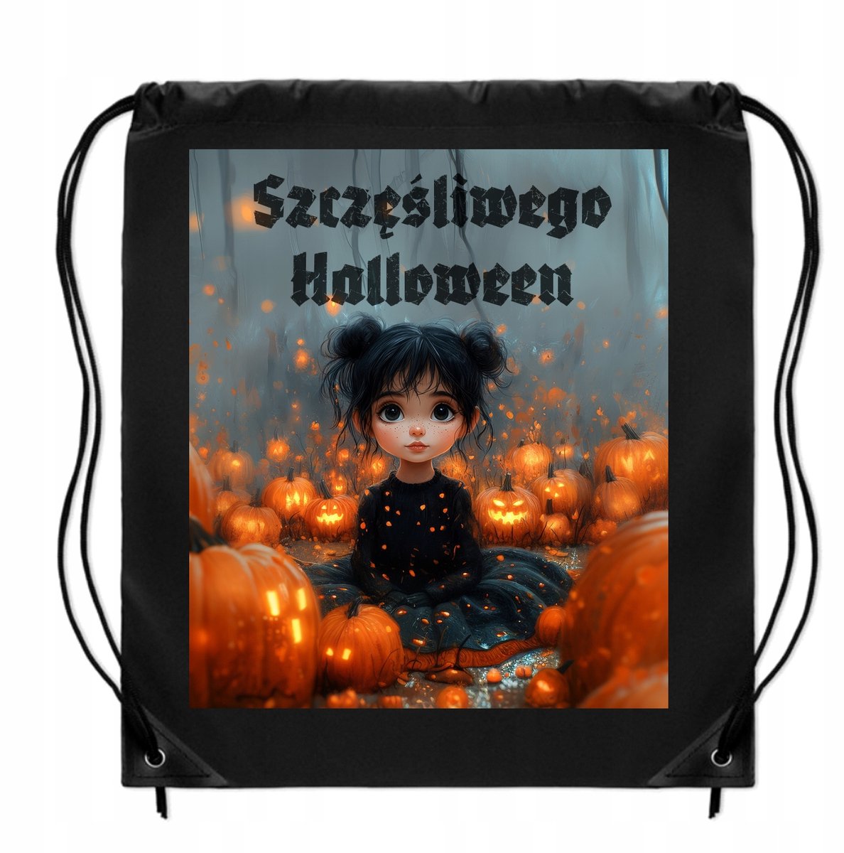 Merkloze Halloween Snoepzak - Rugzak met Trekkoord