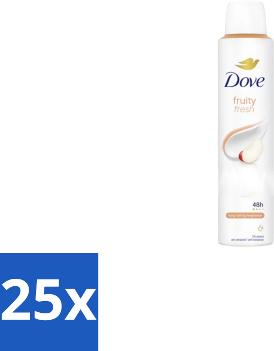Dove – Deodorant Spray – Fruity Fresh – 200 ml - Bulkverpakking - 25 stuks
