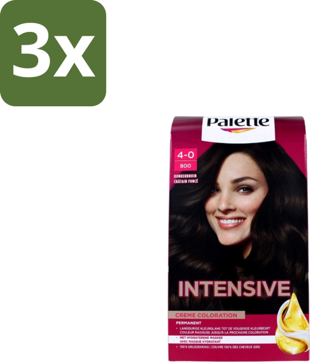 3 x Poly Palette – Haarverf – 750 Chocoladebruin / 3-65 – 115 ml - Haarkleur - Chocoladebruin - Permanente Haarkleuring - Haarkleuren - Haarverf