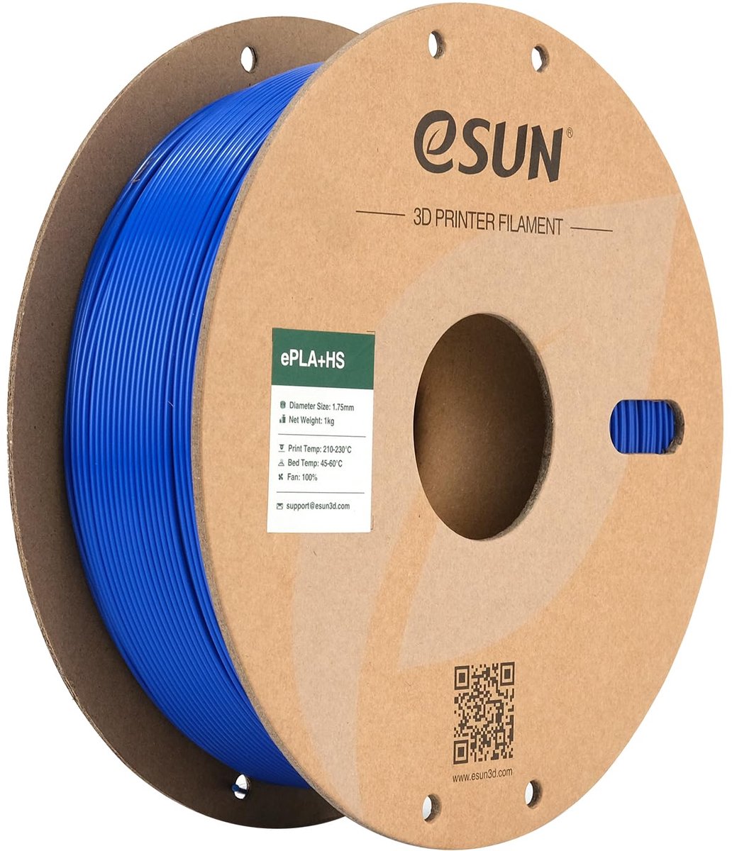 eSUN PLA+ Filament 1.75mm, PLA+HS Hoge Snelheid Filament 1kg Blauw - ShopVlot