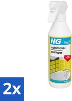 2 x HG Schimmel-, Vocht- en Weerplekkenreiniger 500 ml - Schimmelreiniger - Schimmel Verwijderen - Vochtplekken - Schimmel In Badkamer - Schimmel In Voegen