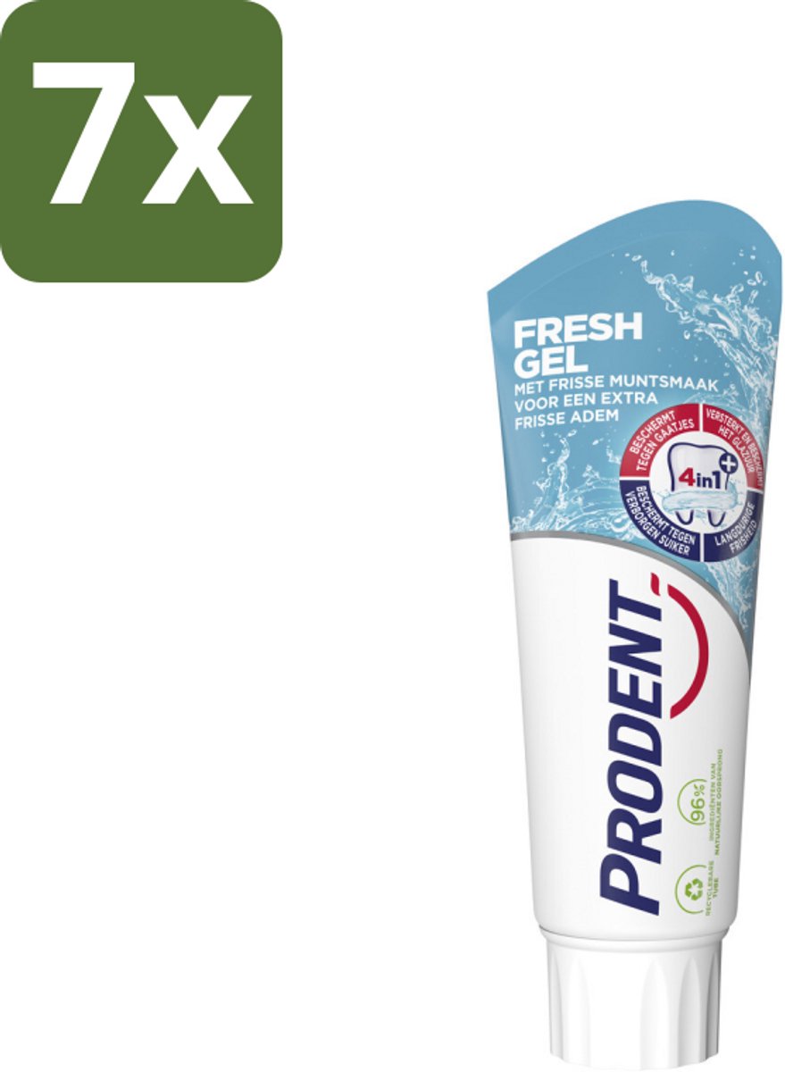 7 x Prodent – Tandpasta – Fresh Gel – 75 ml - Koffie - Koffiezetapparaat - Koffiezetapparaat Met Automatische Functie