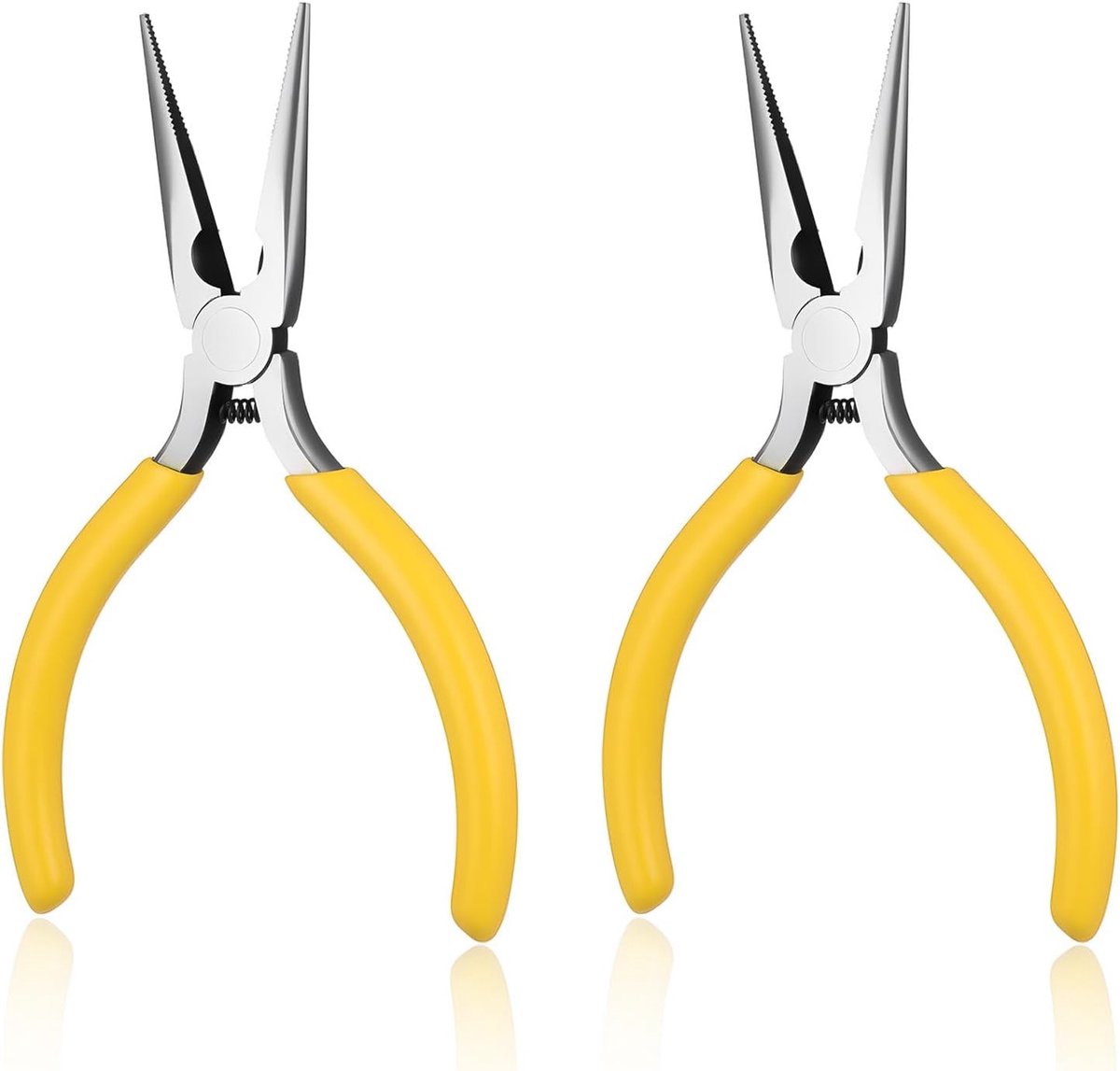 Set van 2 Pincetten voor Sieradenmaken, Puntige Pincetten, Naaipincetten, DIY Gereedschap voor Kettingen en Sieradenontwerp