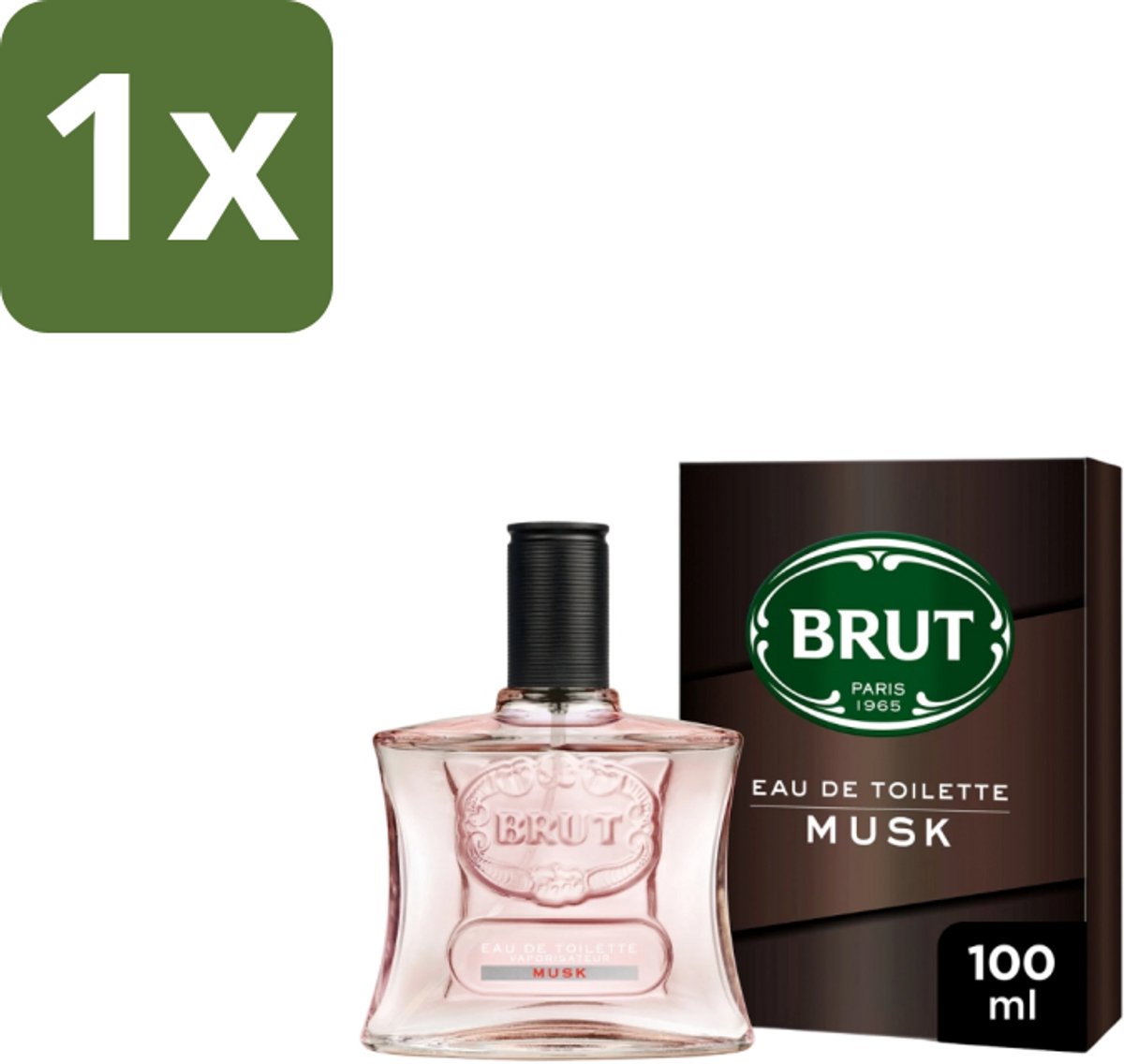 1 x Brut – Eau de Toilette – Musk – 100 ml - Brut Musk Eau De Toilette - Musk Geur - Floral Woody Musk - Citrus Geur - Kruidige Geur