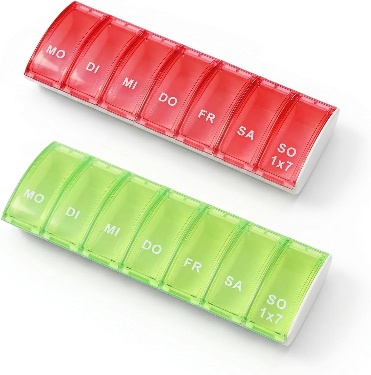 Tablet Organizer voor 7 Dagen - Handige Pillendoos voor Vitaminen, Supplementen en Medicijnen, BPA-vrij en Compact voor Reizen