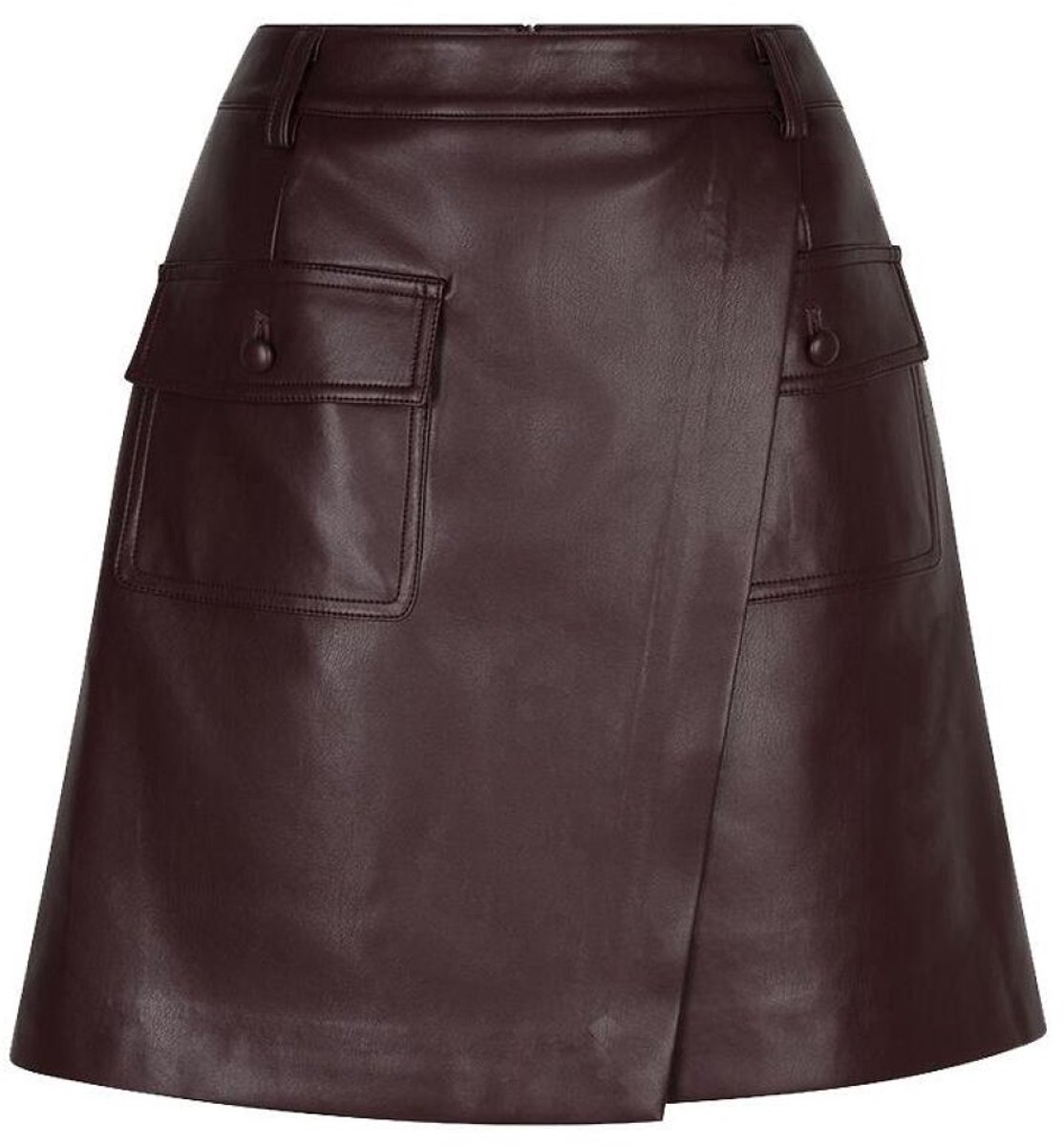 EsQualo Rok Skirt Pu F26 11507 488 Merlot Dames Maat - W42