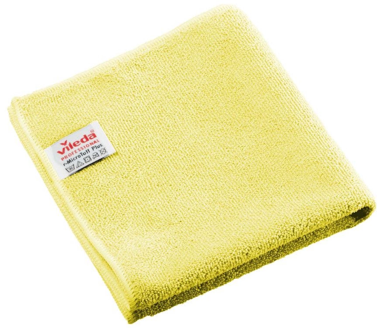Vileda r-MicroTuff Plus microvezeldoekjes 38x38cm 340 grams geel - Pak 5 stuks