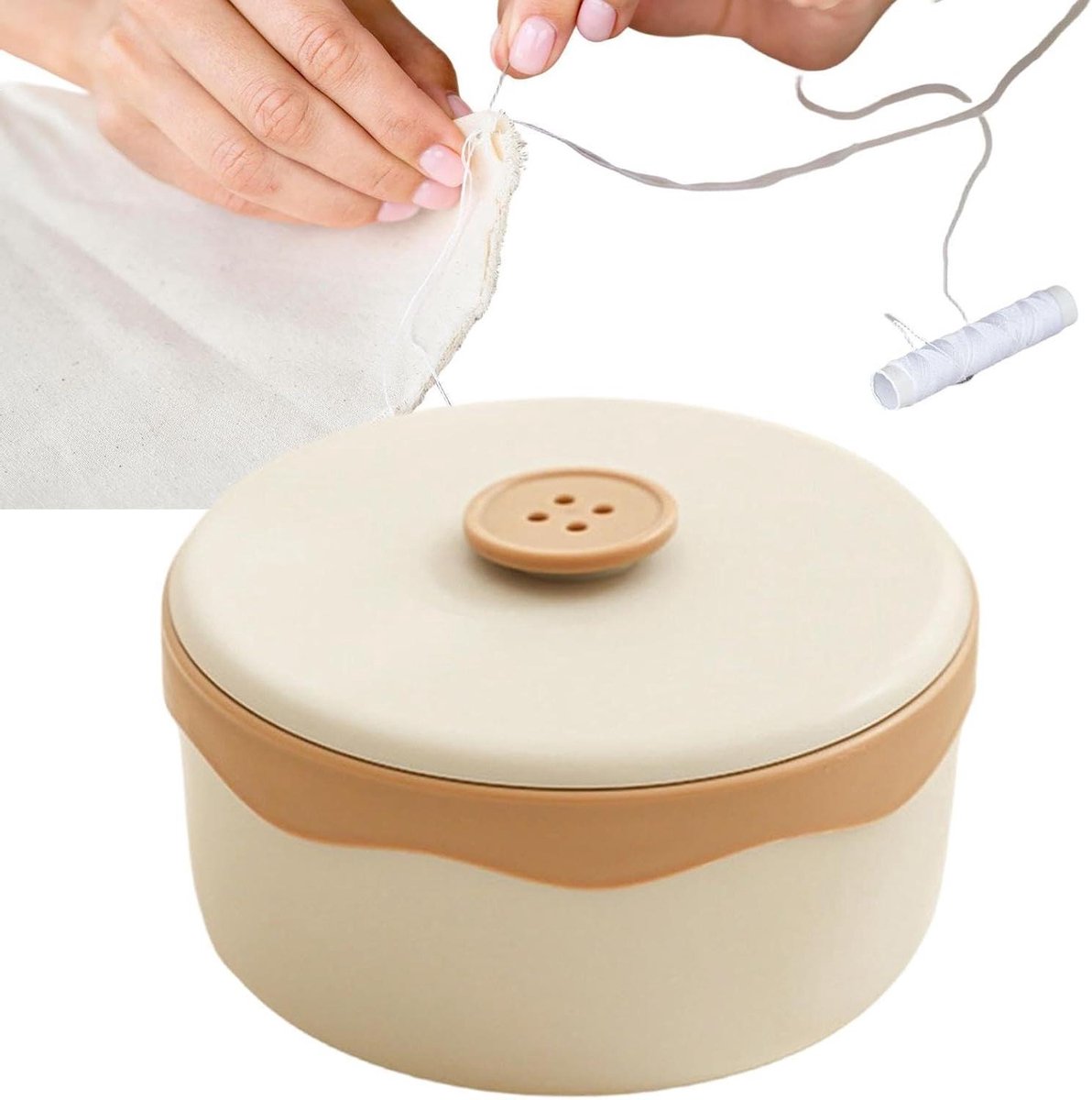 Kleine Naaidoos - Handwerk Opbergdoos - Knutselprojecten Thuis - Magnetische Naaldhouder - 12.5 cm Breed - Niet Gespecificeerd
