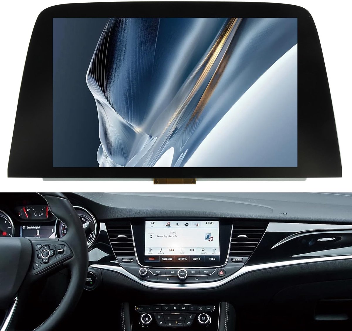 Elzusha - Vervangend LCD Scherm voor Auto Navigatiesysteem