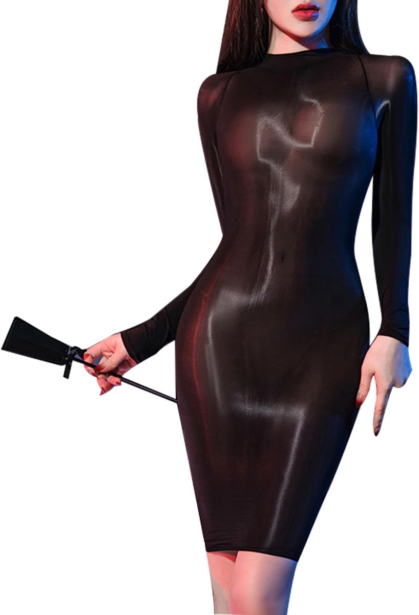 Elzusha - Sexy Bodystocking - Shiny Zwart