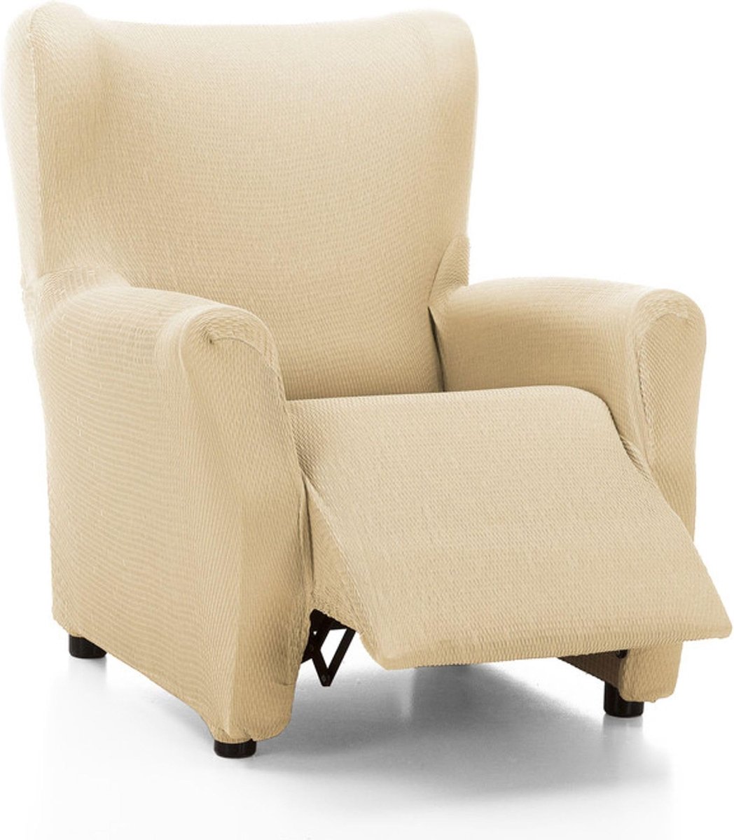 Elzusha - Elastic en extra zachte hoes voor relaxstoel, beige, verstelbaar