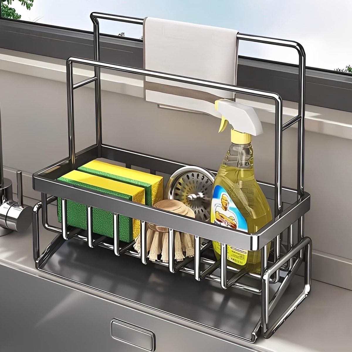 Elzusha - Keuken Organizer voor Spons, Handdoeken en Borstels