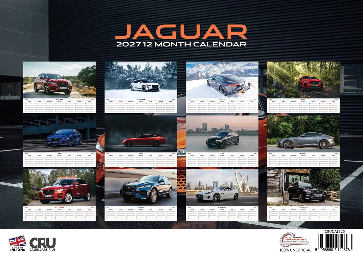 Jaguar A3 Kalender 2027