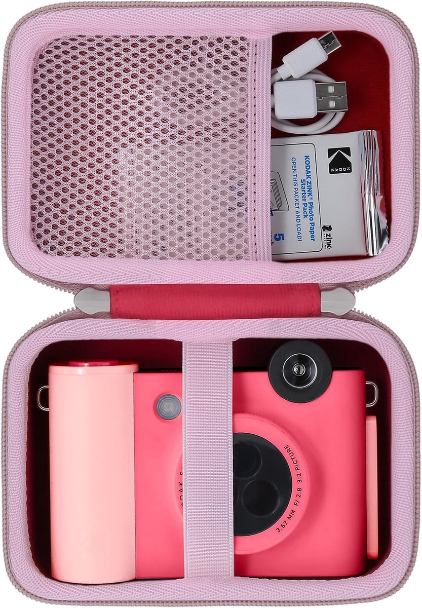 Draagbare Hard Case voor Digitale Camera's met Schouderriem - Beschermende Tas voor Fotoafdrukken 2x3 Inch