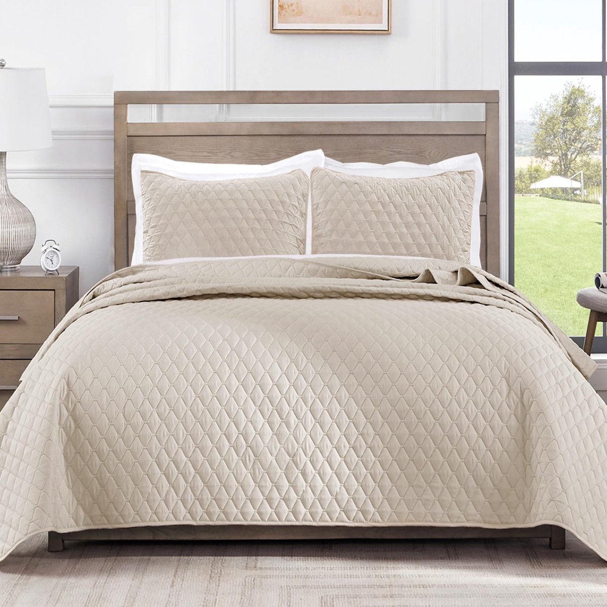 Elzusha - Bedsprei met 2 Kussenslopen 220x240cm en Microvezel