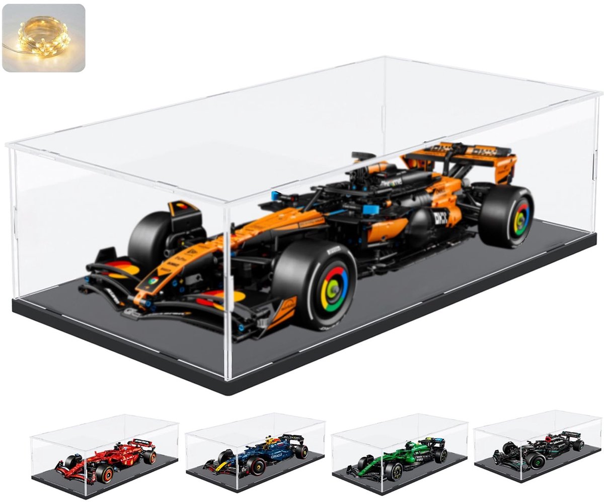Elzusha - Acryl Display Case voor F1 LEGO Modellen en Auto's