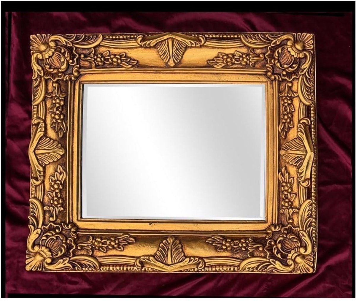 Elzusha - Wandspiegel Barok in Goud met Frame 50x60cm