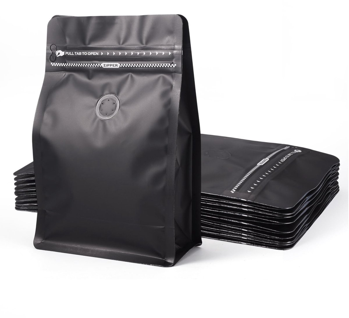 Elzusha - Set van 10 Resealable Koffiezakken met Ventiel