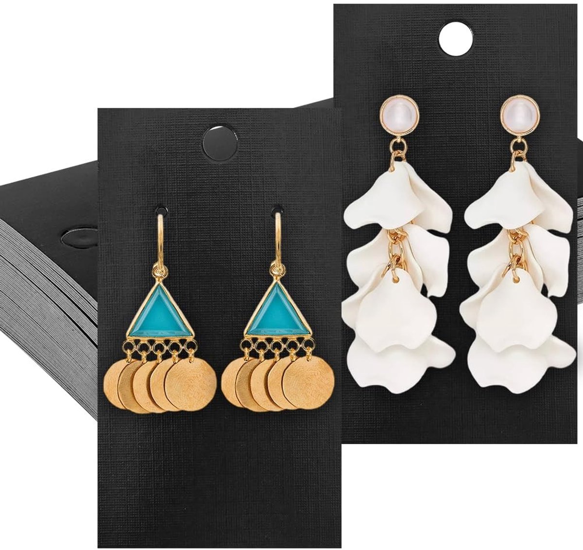 Elzusha - 200 Stuks Earring Display Cards voor Sieraden