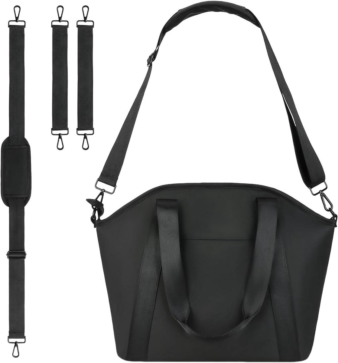Luierrugzak Kunstleer - Baby tas - Baby verzorging - Grote capaciteit - 34 cm - Zwart