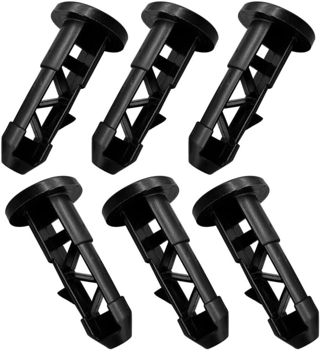 Vervangende Hinge Pins voor Afvalbakdeksels, 6 Stuks, Stevige Plastic Verbinding voor Huishoudelijke en Commerciële Afvalbakken