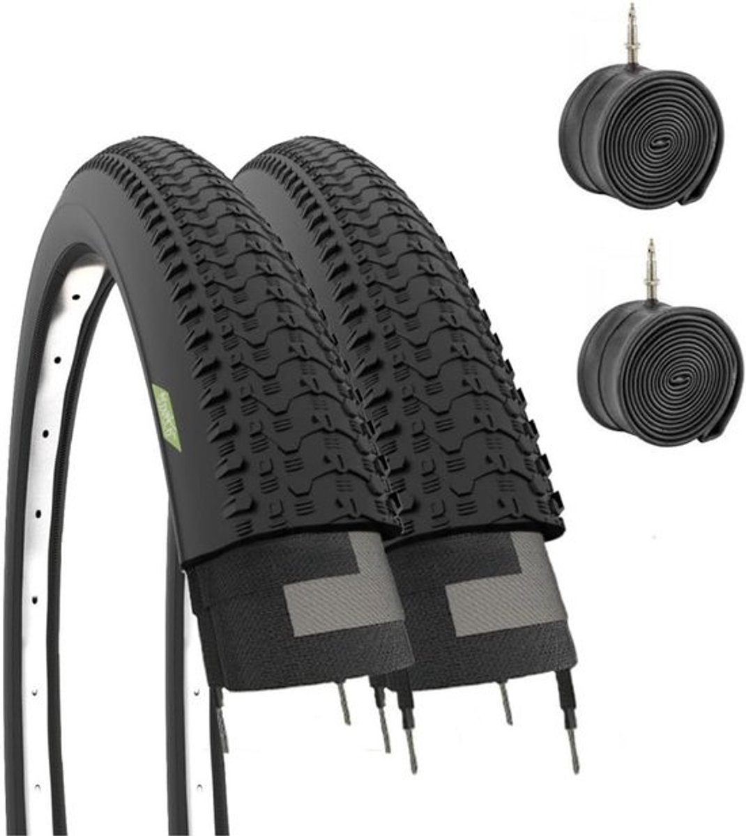 Mountainbike Banden 26 inch zwart 1,95 met Binnenband voor Kinderen