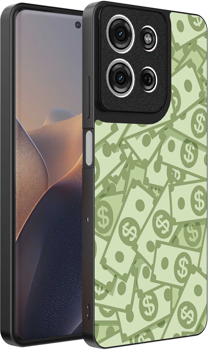 Geschikt voor Motorola Edge 60 Fusion Telefoonhoesje met Geld Opdruk - TPU Backcover Case With Money Design - Smartphonica geschikt voor Motorola Edge 60 Fusion