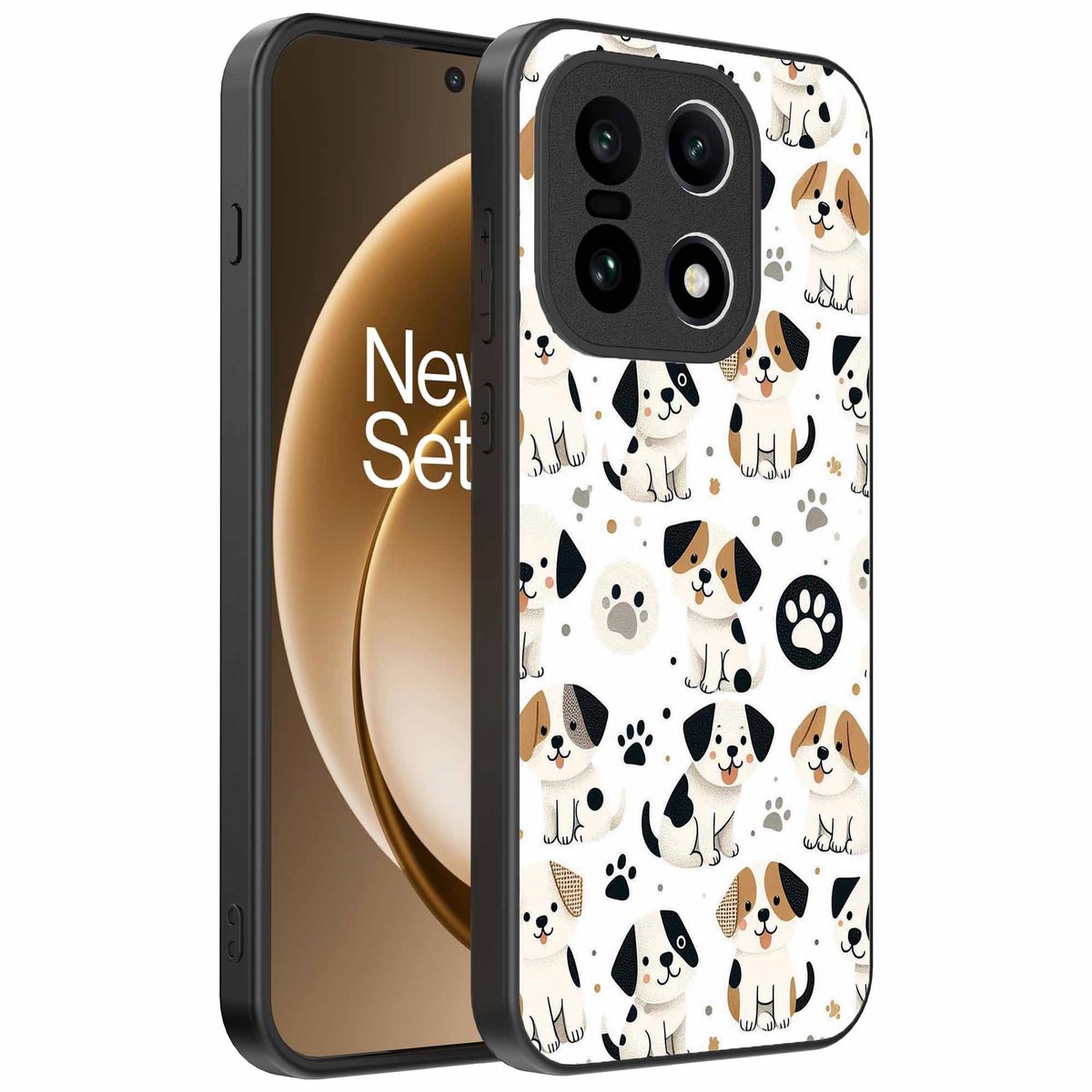 Geschikt voor OnePlus 15 Telefoonhoesje met honden opdruk - TPU backcover case dog design - Smartphonica geschikt voor OnePlus 15