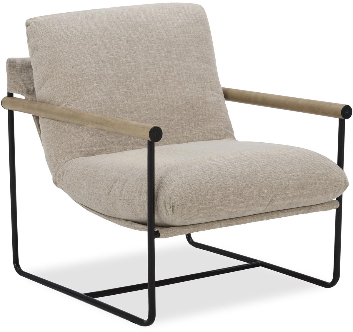 Kislot Oversized Sling accentstoel met metalen frame en afneembaar kussen voor woonkamer, slaapkamer, kantoor - ShopVlot